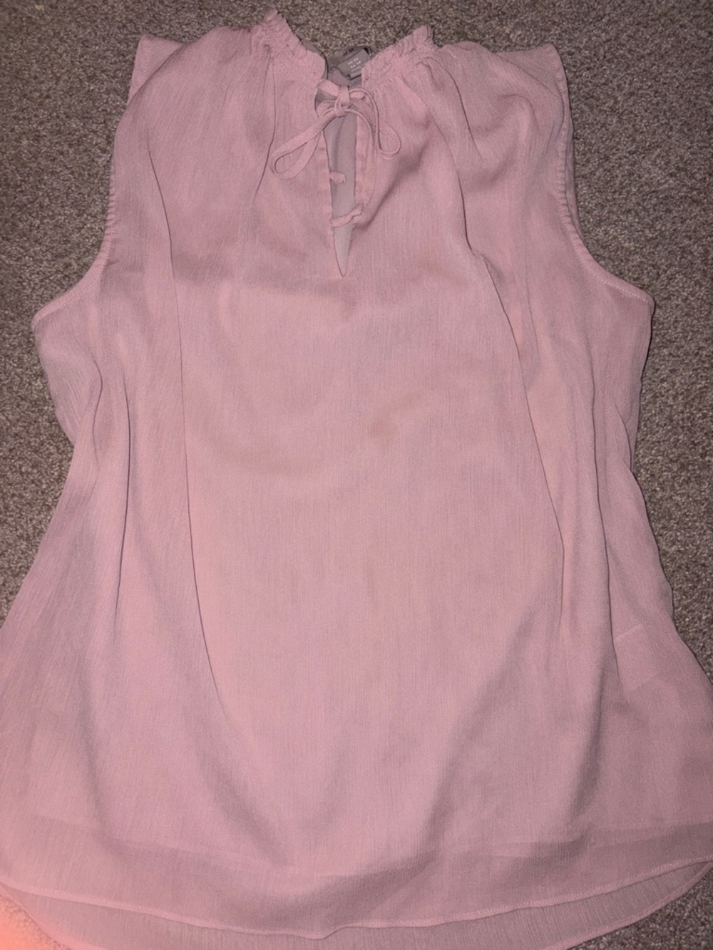 H&M Light Pink Tie-Neck Sleeveless Camisole